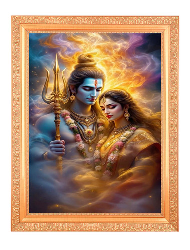 Shiv parvati arte - shiv, divina